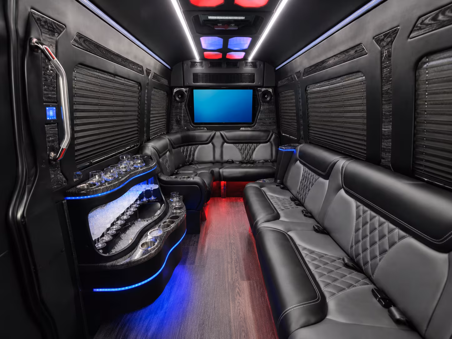 sprinter vans and limo vans for small west jordan wedding groups