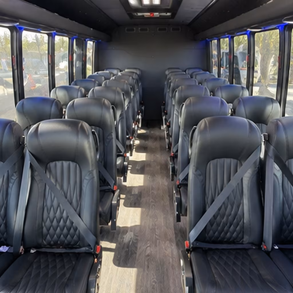 west jordan 28 passenger minibus inside