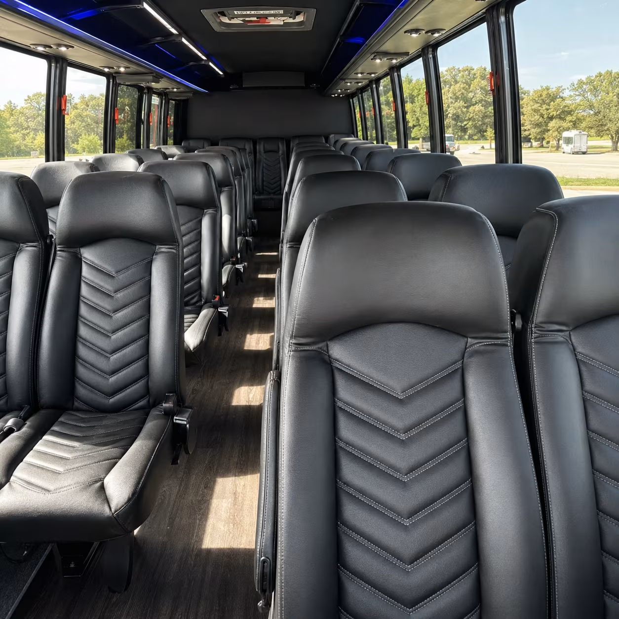 west jordan 35 passenger minibus inside