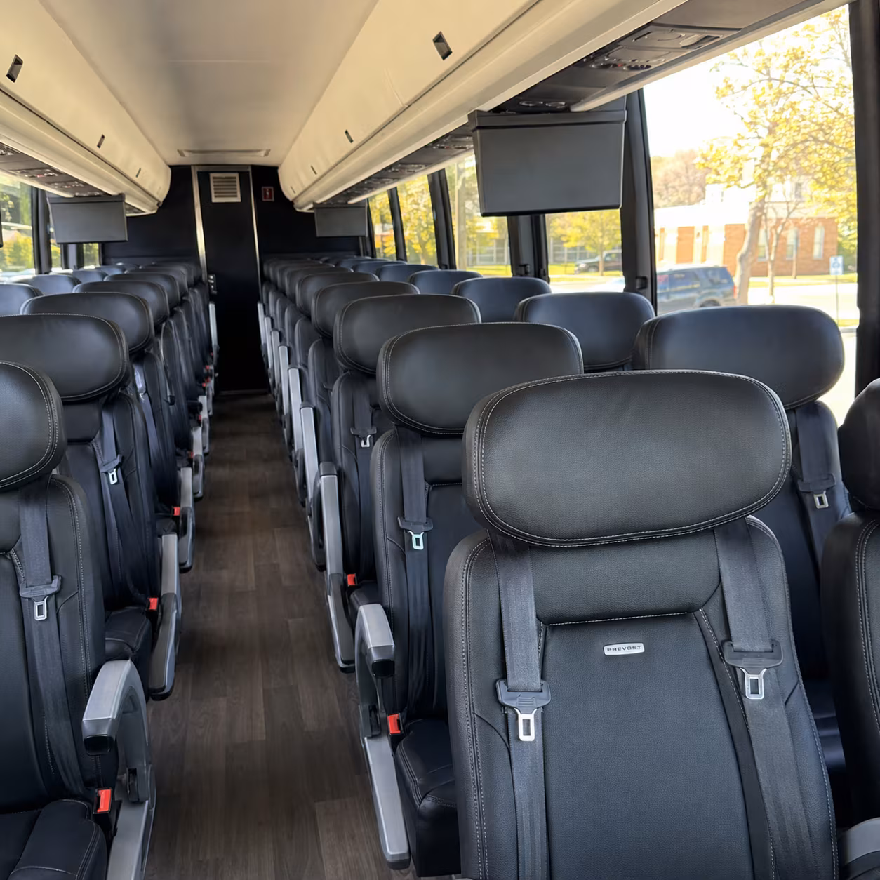 west jordan 45 passenger charter bus inside