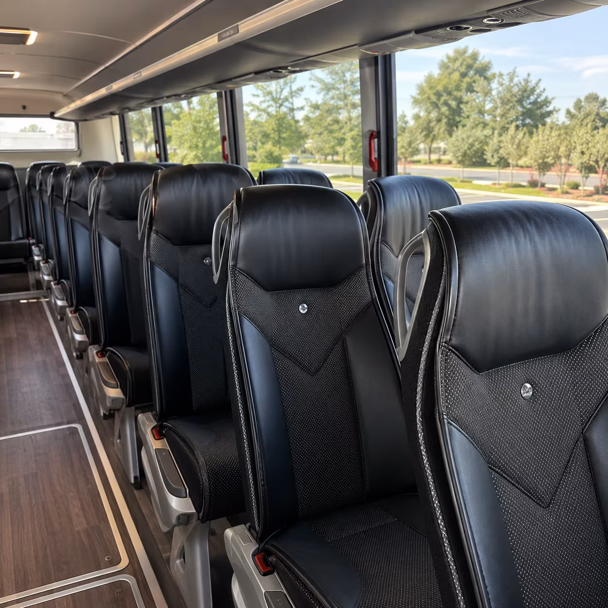 west jordan 45 passenger charter bus interior