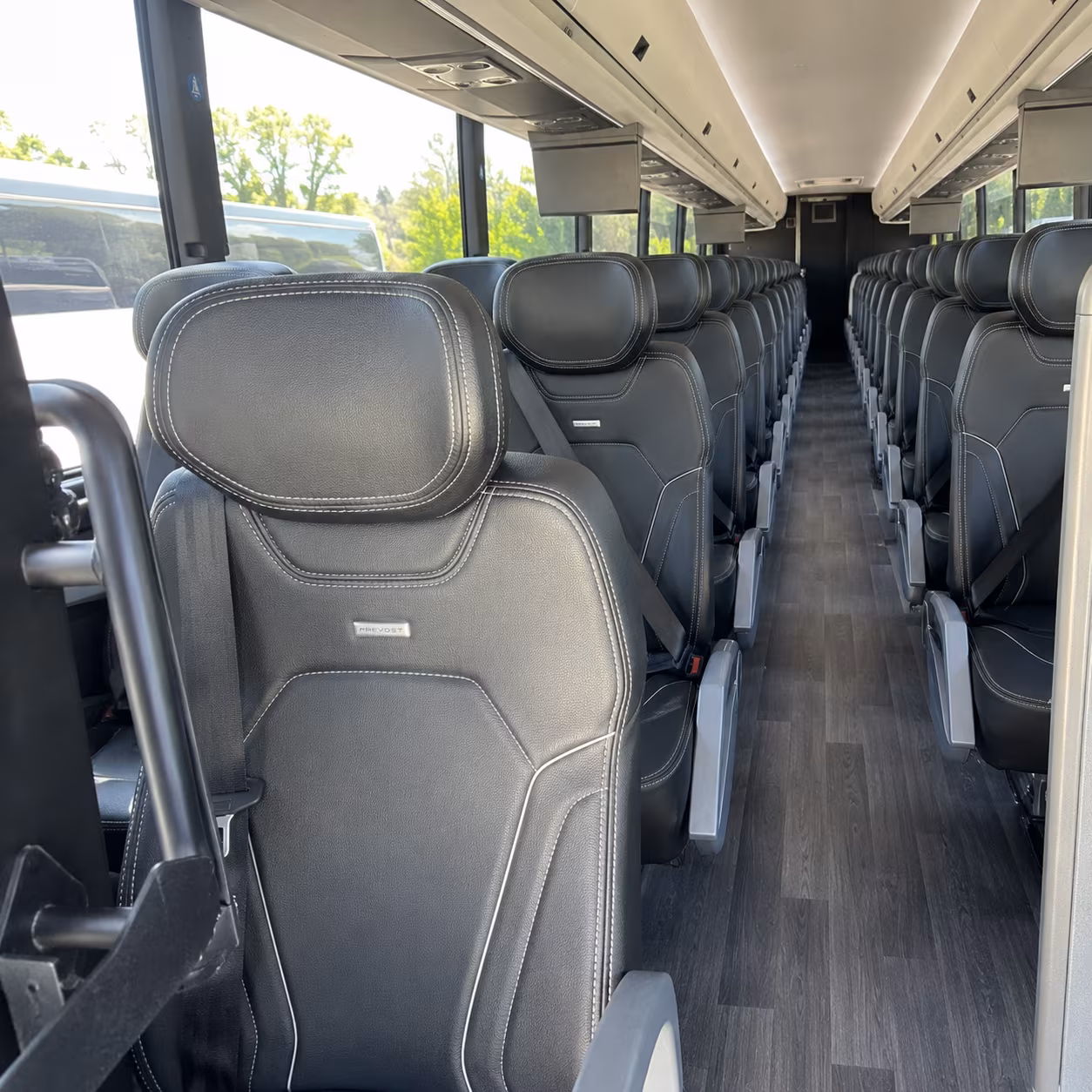west jordan 47 passenger charter bus interior