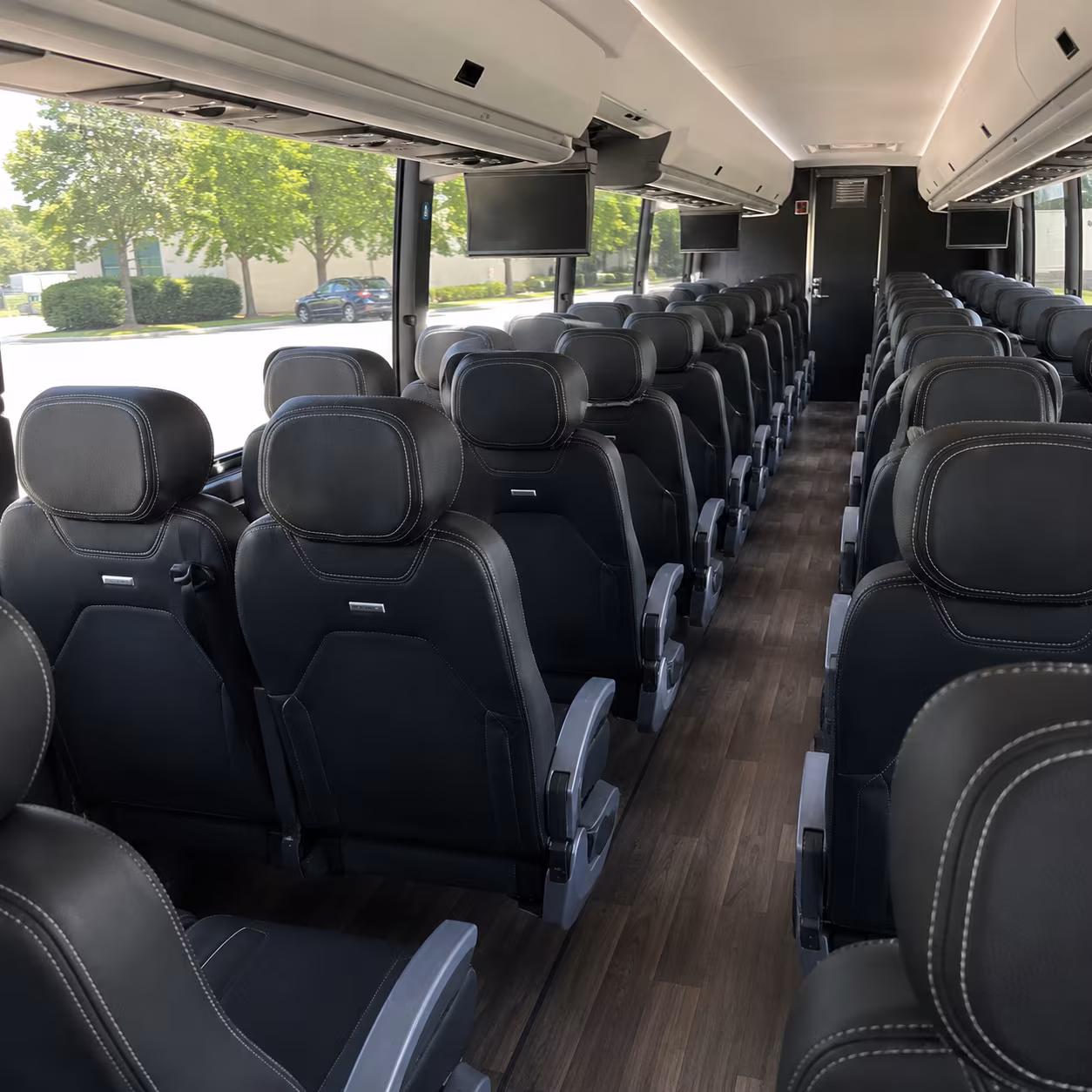 west jordan 56 passenger charter bus interior