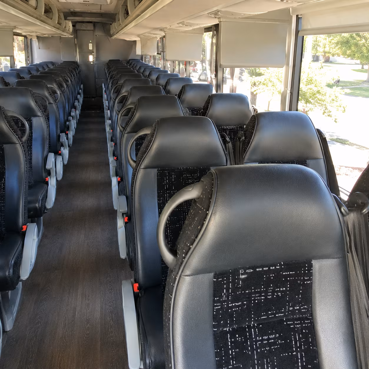 west jordan charter bus interior