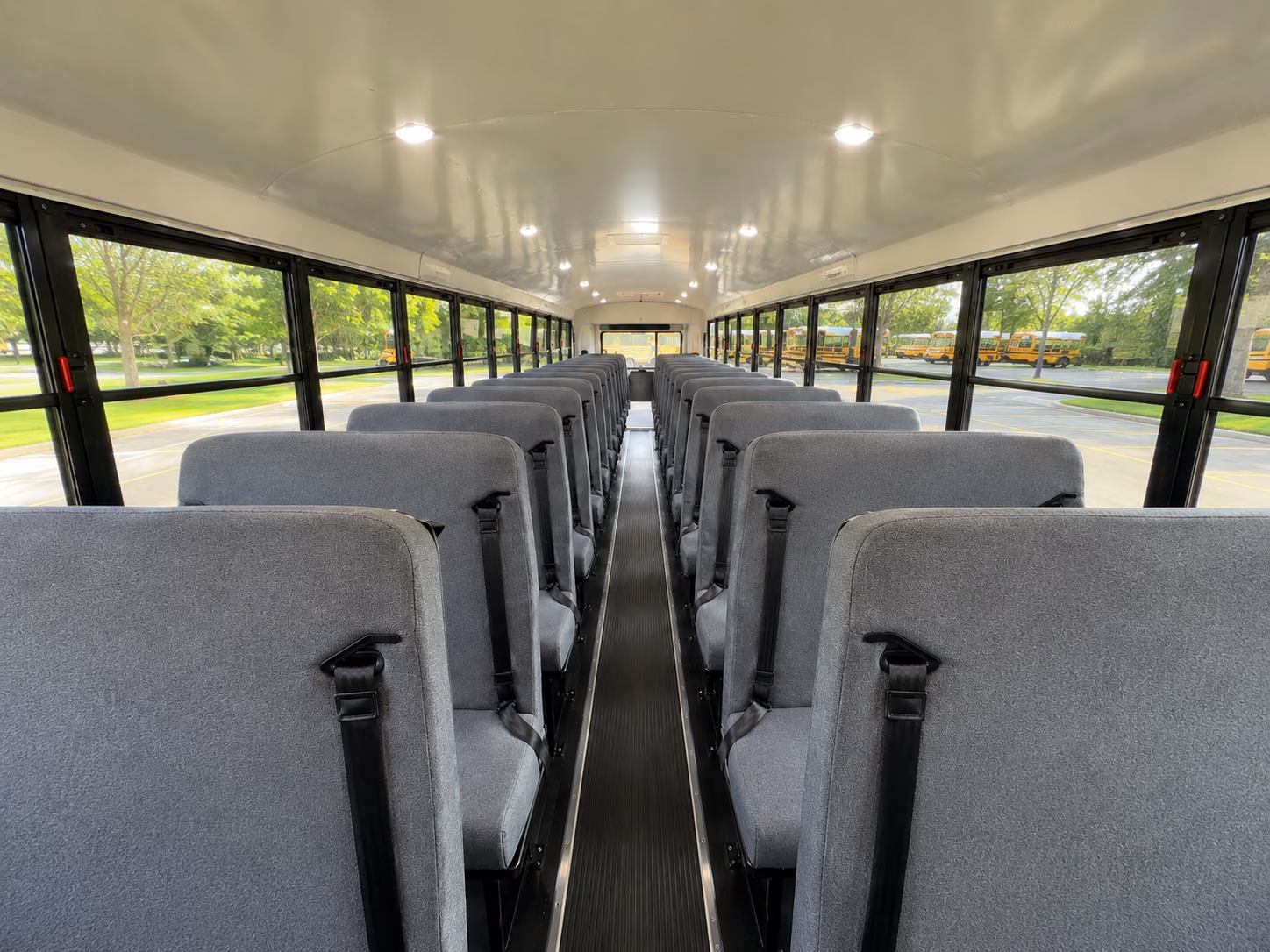 west jordan school bus inside
